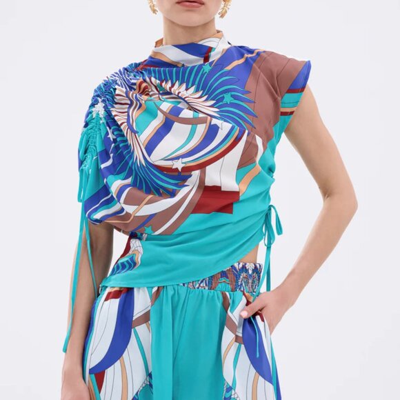 Akira Ashtin Printed Blouse - Picture 1 of 4